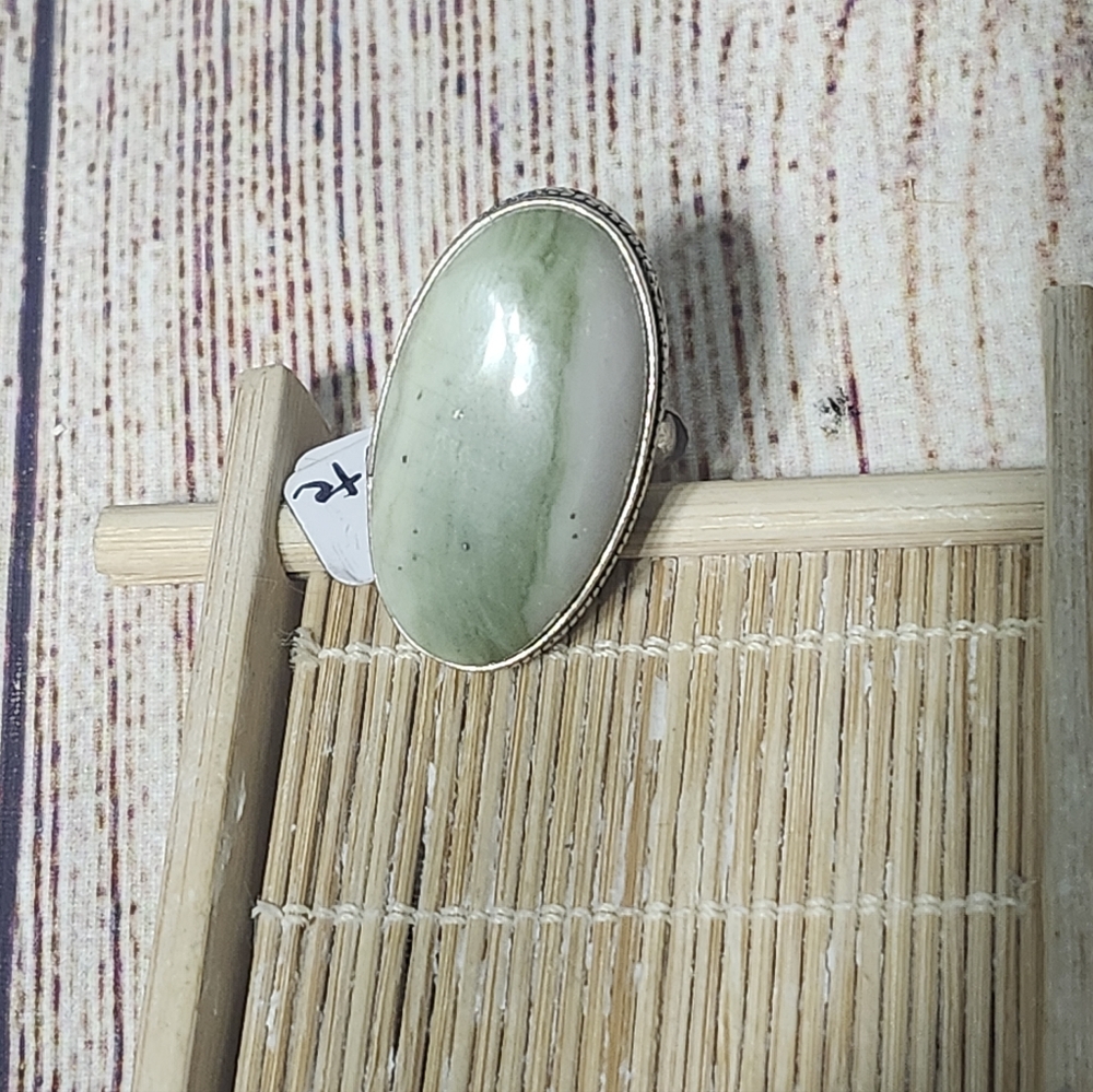 Handmade Lizardite Ring size 6